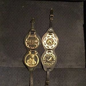 2 Leather & 5 Brass Things from the past